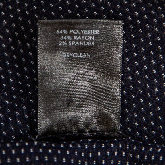 Ann Taylor Navy Pindot Slacks, size 14P - Picture 7 of 7